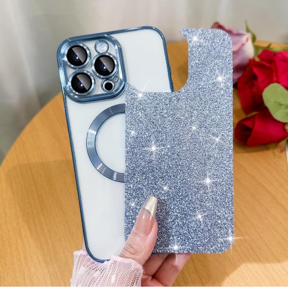 🆕 Luxury Glitter Bling Case For IPhone 13 Pro Max   with  Camera Protector - Picture 7 of 7